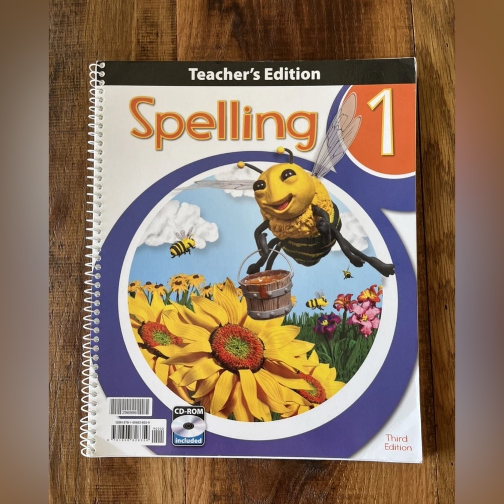 BJU Press Spelling 1 Teacher’s edition with CD Third Edition